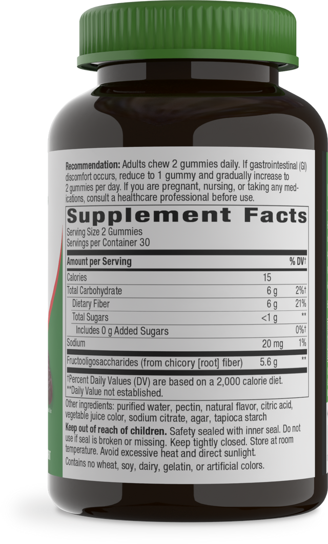 Nature's Way® | Fiber Gummy - right side of pack