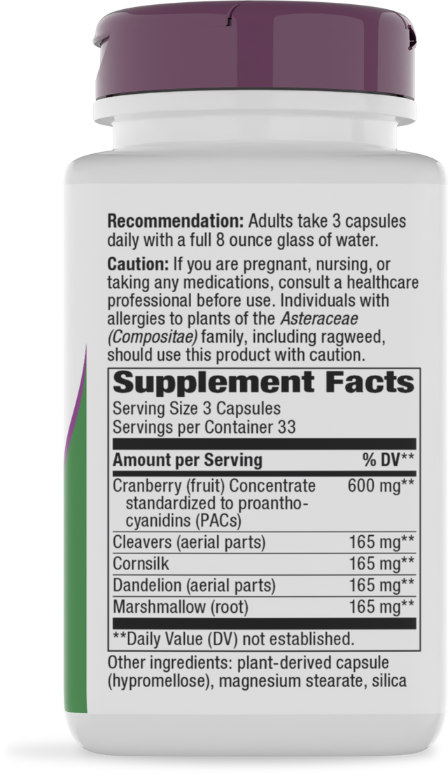 Nature's Way® | Urinary with Cranberry Premium Blend - right side of pack