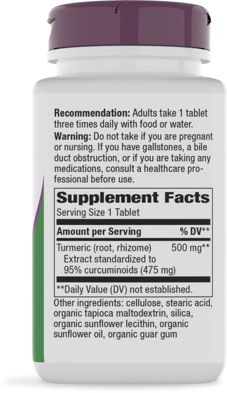 Nature's Way® | Turmeric - right side of pack