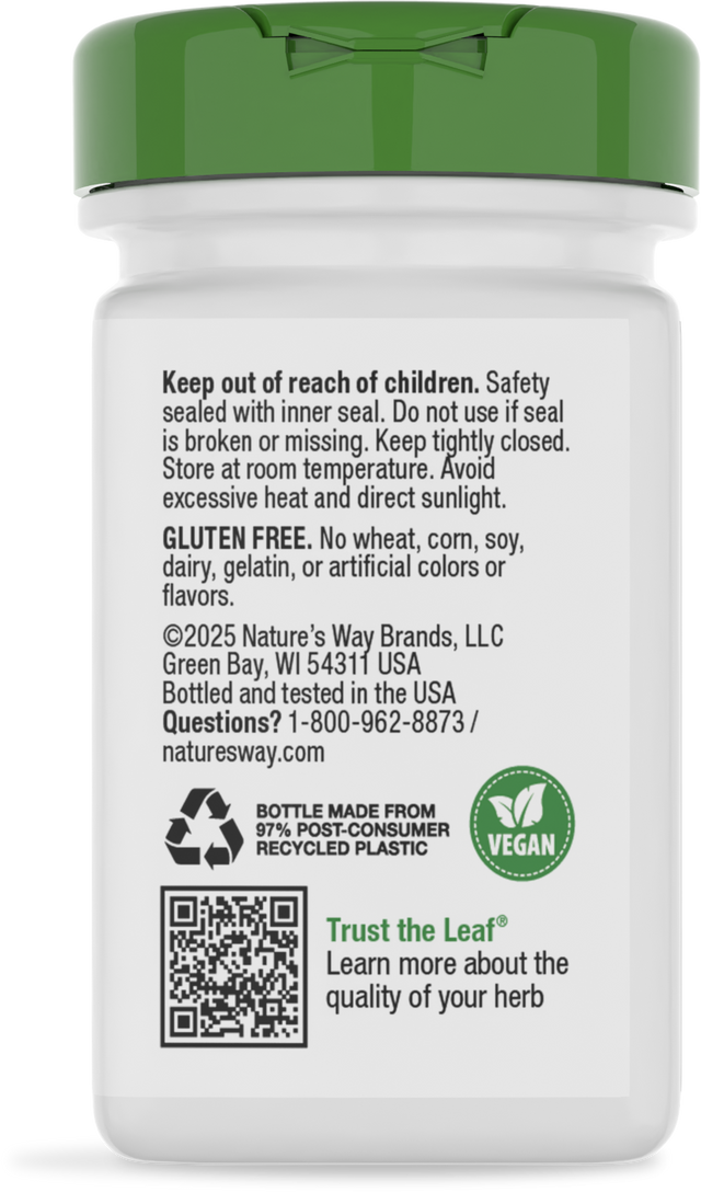 Nature's Way® | Goldenseal Root - back of pack