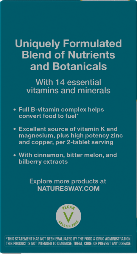 Nature's Way® | Blood Sugar Manager Tablets - left side of pack