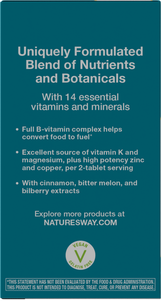Nature's Way® | Blood Sugar Manager Tablets - left side of pack