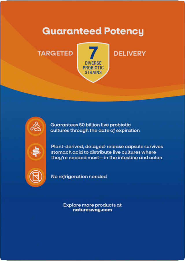 Nature's Way® | Fortify Optima Advanced Care Probiotic - back of pack