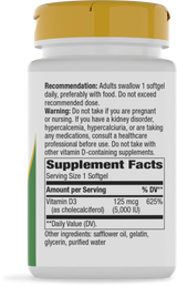 Nature's Way® | Vitamin D3 Max - right side of pack