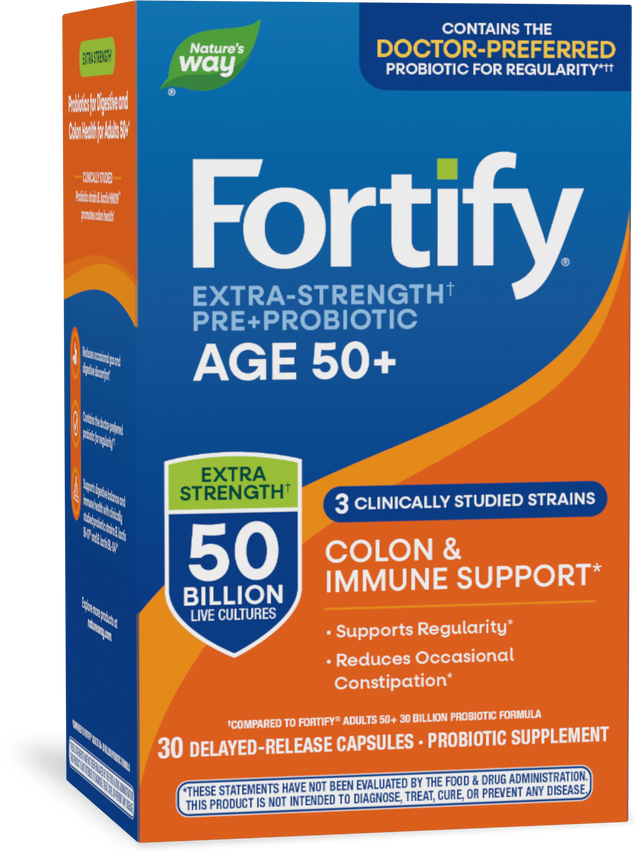 Nature's Way® | Fortify Daily Pre+Probiotic Age 50+, 30 capsules