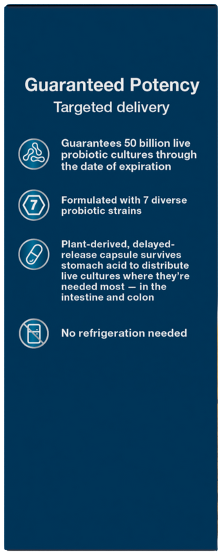 <{%360IMAGE3_10762%}>Nature's Way® | Fortify Optima Adult 50+ 50 Billion Probiotic - left side of pack