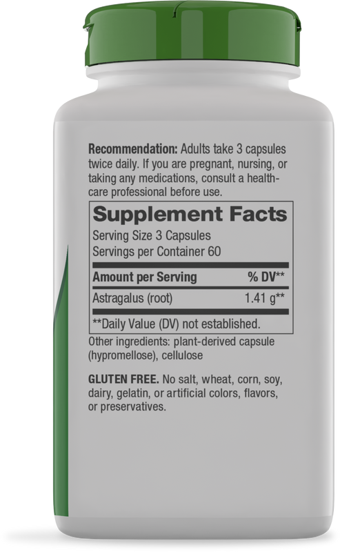 Nature's Way® | Astragalus Root - right side of pack