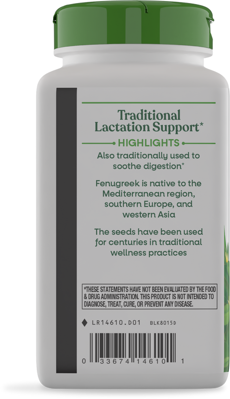 <{%360IMAGE6_14610%}>Nature's Way® | Fenugreek Seed - left side of pack