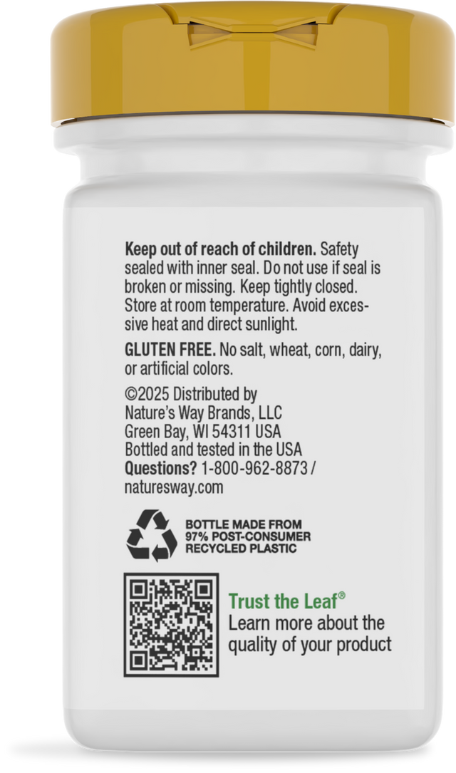 Nature's Way® | Vitamin A - back of pack