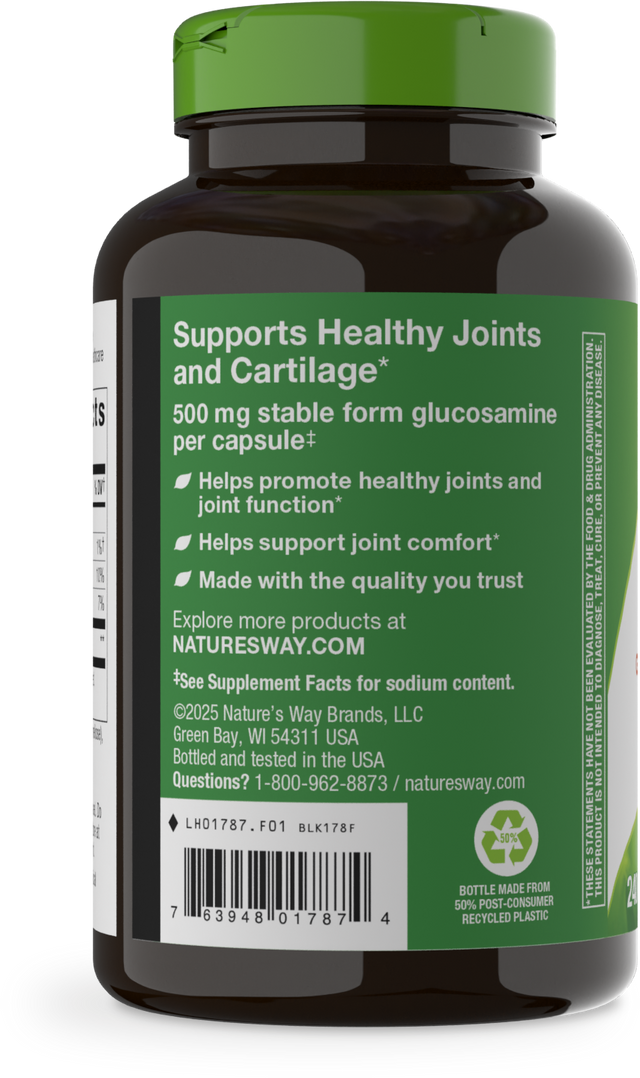 Nature's Way® | GS-500 Glucosamine Sulfate - left side of pack