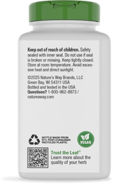 Nature's Way® | Siberian Eleuthero Root - back of pack
