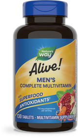 Nature's Way® | Alive! Men's Complete Multivitamin, 130 tablets