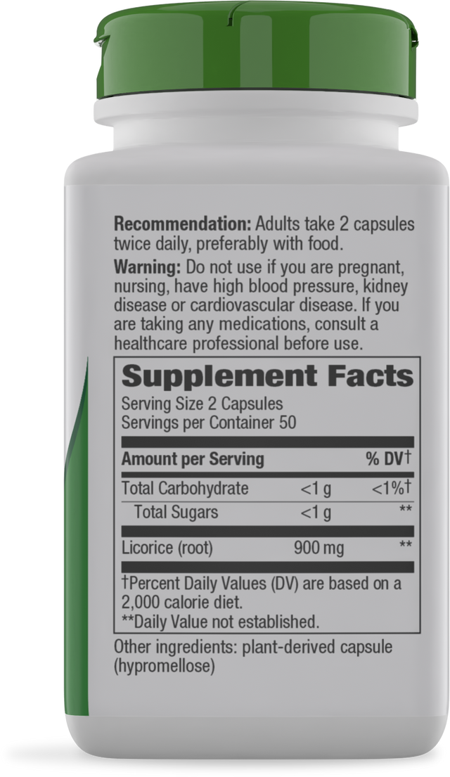 Nature's Way® | Licorice Root - right side of pack