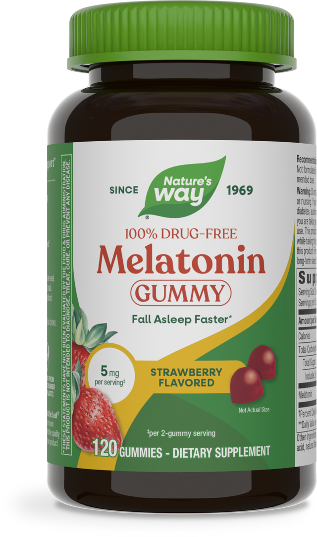<{%PRIMARY_13750%}>Nature's Way® | Melatonin Gummies, 120 gummies, Strawberry