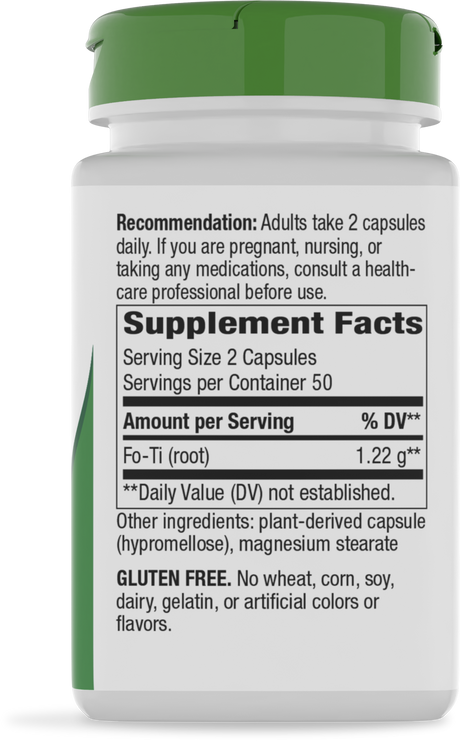 Nature's Way® | Fo-Ti Root - right side of pack