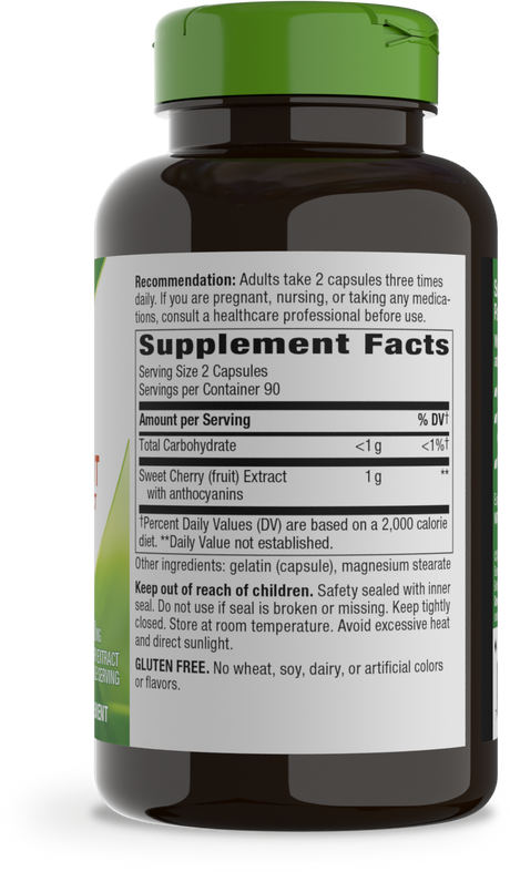 Nature's Way® | Cherry Fruit Sweet Cherry Extract - right side of pack