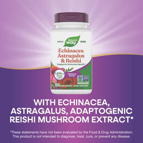 Nature's Way® | Echinacea Astragalus & Reishi Premium Blend