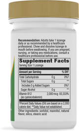 Nature's Way® | Vitamin B12 Lozenges High Potency - right side of pack