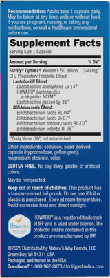 Nature's Way® | Fortify Optima Women's Advanced Care Probiotic - right side of pack