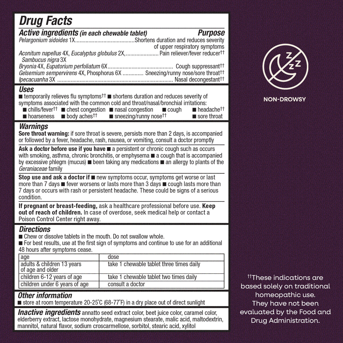 Nature's Way® | Sambucus Cold+Flu Relief Elderberry Chewables