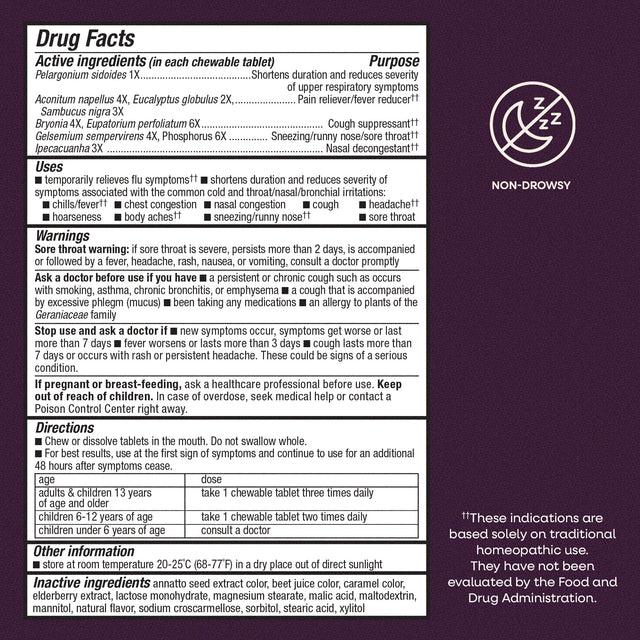 Nature's Way® | Sambucus Cold+Flu Relief Elderberry Chewables