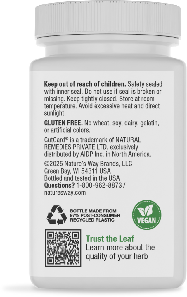 Nature's Way® | DGL - back of pack