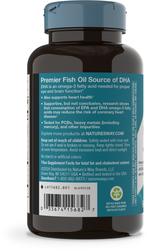 <{%360IMAGE2_15682%}>Nature's Way® | Mega-DHA Premium Fish Oil - left side of pack