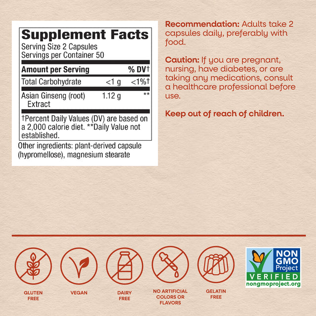 Nature's Way® | Asian Ginseng