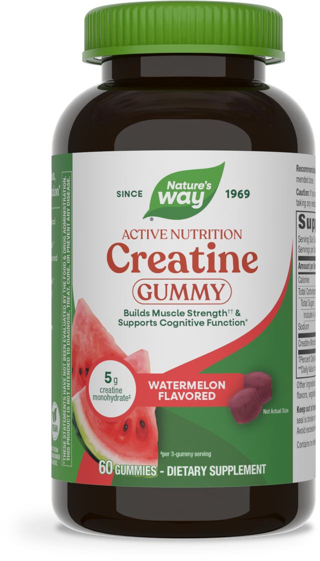 Nature's Way® | Creatine Gummy, 60 gummies, Watermelon