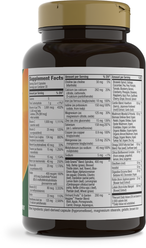 Nature's Way® | Alive! Max6 Max Potency Daily Multivitamin - right side of pack