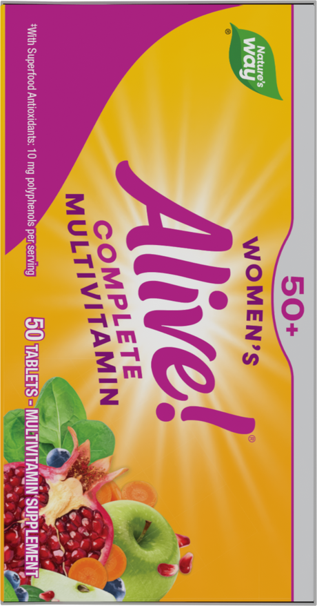 Nature's Way® | Alive! Women's 50+ Complete Multivitamin - left side of pack
