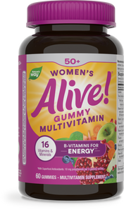Nature's Way® | Alive! Women's 50+ Gummy Multivitamin, 60 gummies, Mixed Berry