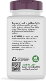 Nature's Way® | Urinary with Cranberry Premium Blend - back of pack