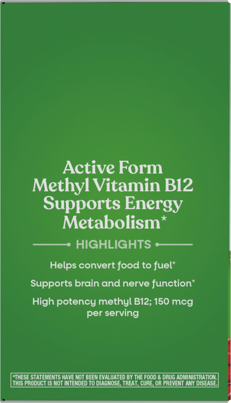 Nature's Way® | Vitamin B12 On The Go FastActives - left side of pack