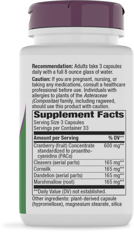 Nature's Way® | Urinary with Cranberry Premium Blend - right side of pack