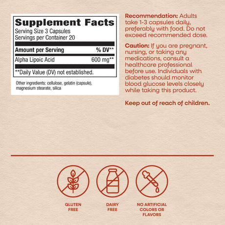 Nature's Way® | Alpha Lipoic Acid