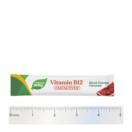 Nature's Way® | Vitamin B12 On The Go FastActives - Powder and ruler