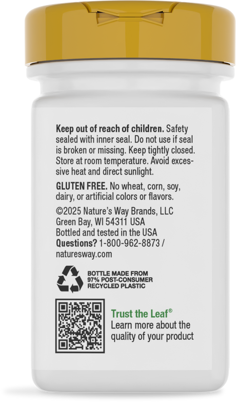 Nature's Way® | Alpha Lipoic Acid - back of pack