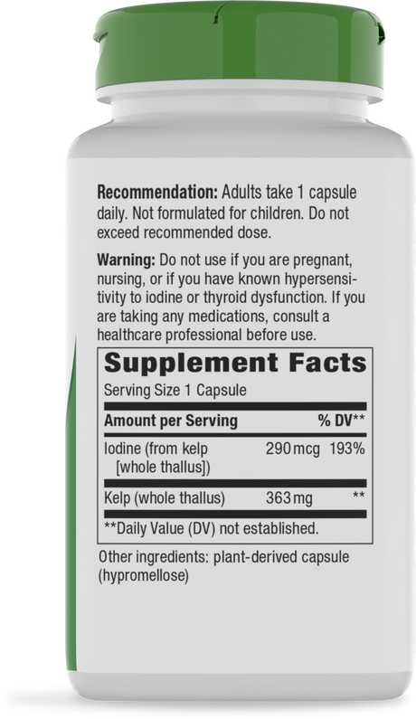Nature's Way® | Kelp - right side of pack