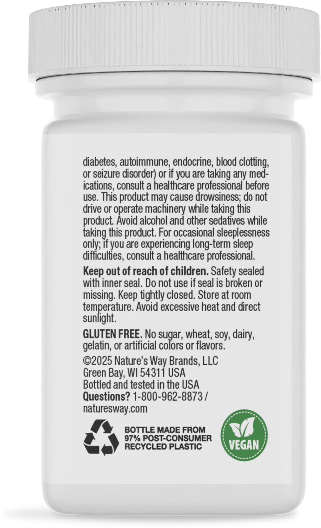 Nature's Way® | Melatonin Lozenge - back of pack