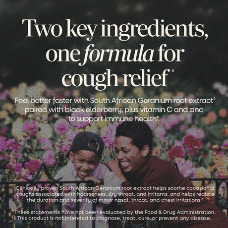 Nature's Way® | Sambucus Cough Relief +♢ Immune* Elderberry Gummies