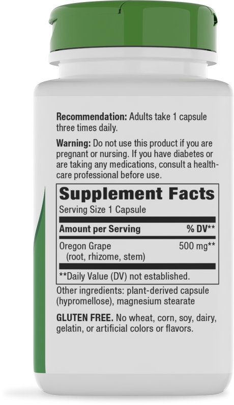 Nature's Way® | Oregon Grape - right side of pack
