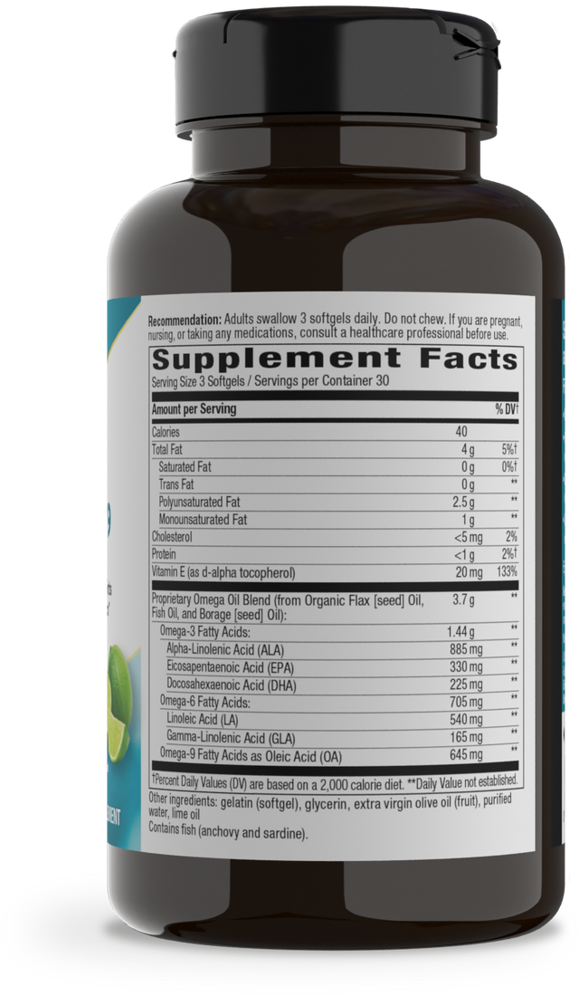 Nature's Way® | Mega 3/6/9 - right side of pack