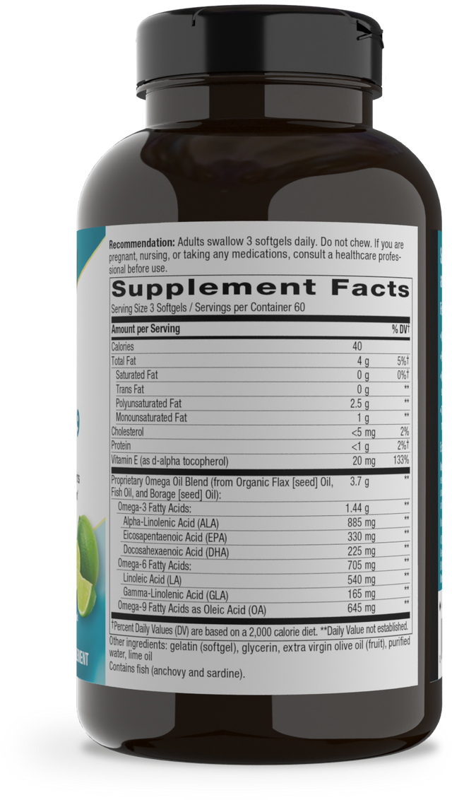 Nature's Way® | Mega 3/6/9 - right side of pack