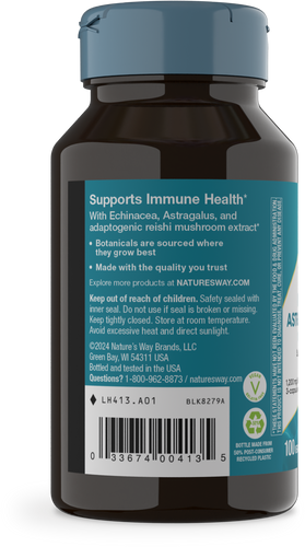 Nature's Way® | Echinacea Astragalus & Reishi Premium Blend - left side of pack Sku:413