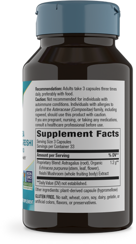 Nature's Way® | Echinacea Astragalus & Reishi Premium Blend - right side of pack Sku:413