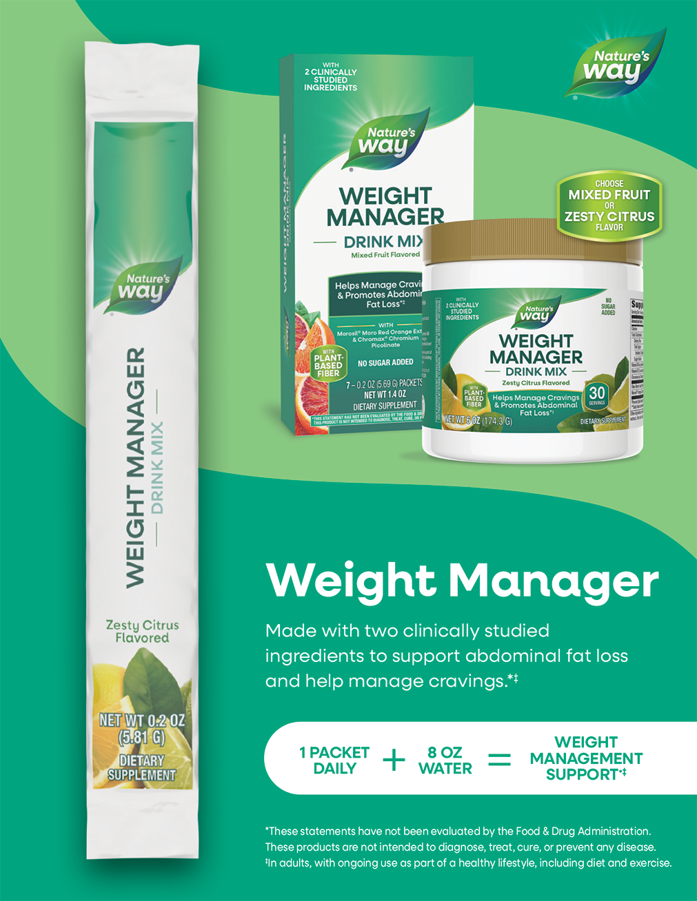 Weight Manager Citrus Drink Mix - Sample