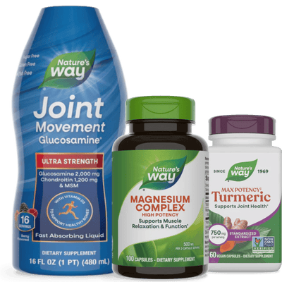 Bone, Joint, & Muscle Bundle (with Joint Movement, Magnesium Complex, and Max Potency Turmeric)
