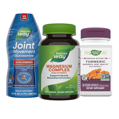 Joint movement glucosamine, magnesium complex, and turmeric