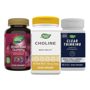 Brain fuel gummy, choline, and clear thinking 